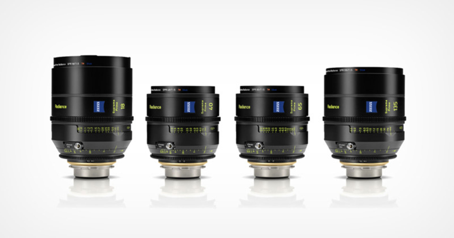 ZEISS เปิดตัวเลนส์ถ่ายภาพยนตร์ Supreme Prime Radiance 18mm, 40mm, 65mm, และ 135mm T1.5