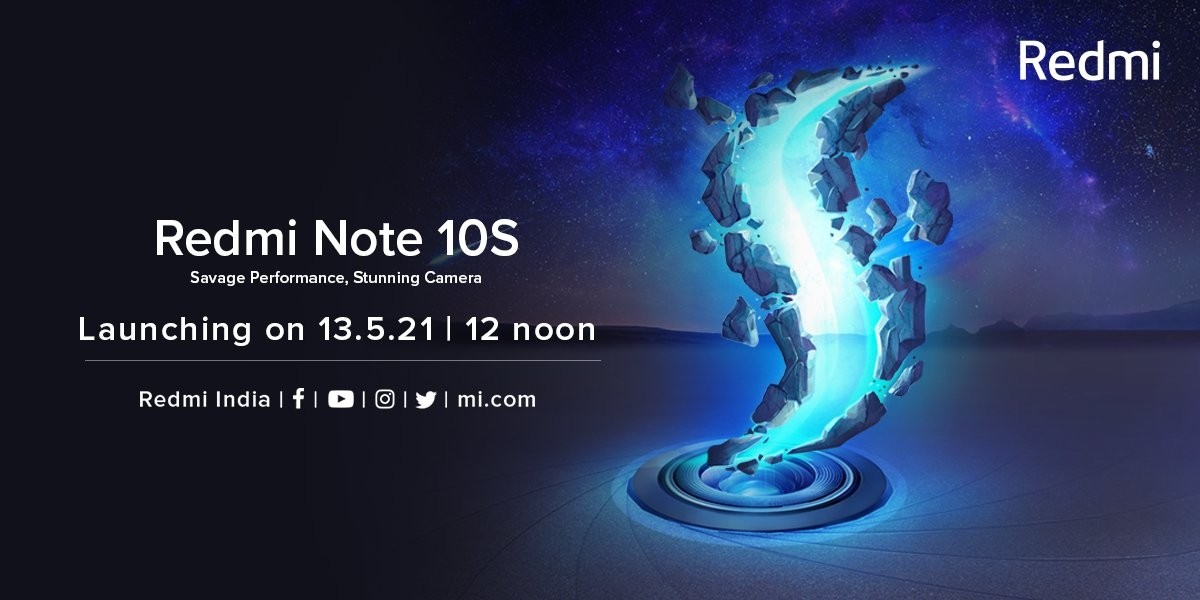 Xiaomi Redmi Note 10S เตรียมเปิดตัวที่อินเดียในวันที่ 13 พฤษภาคม