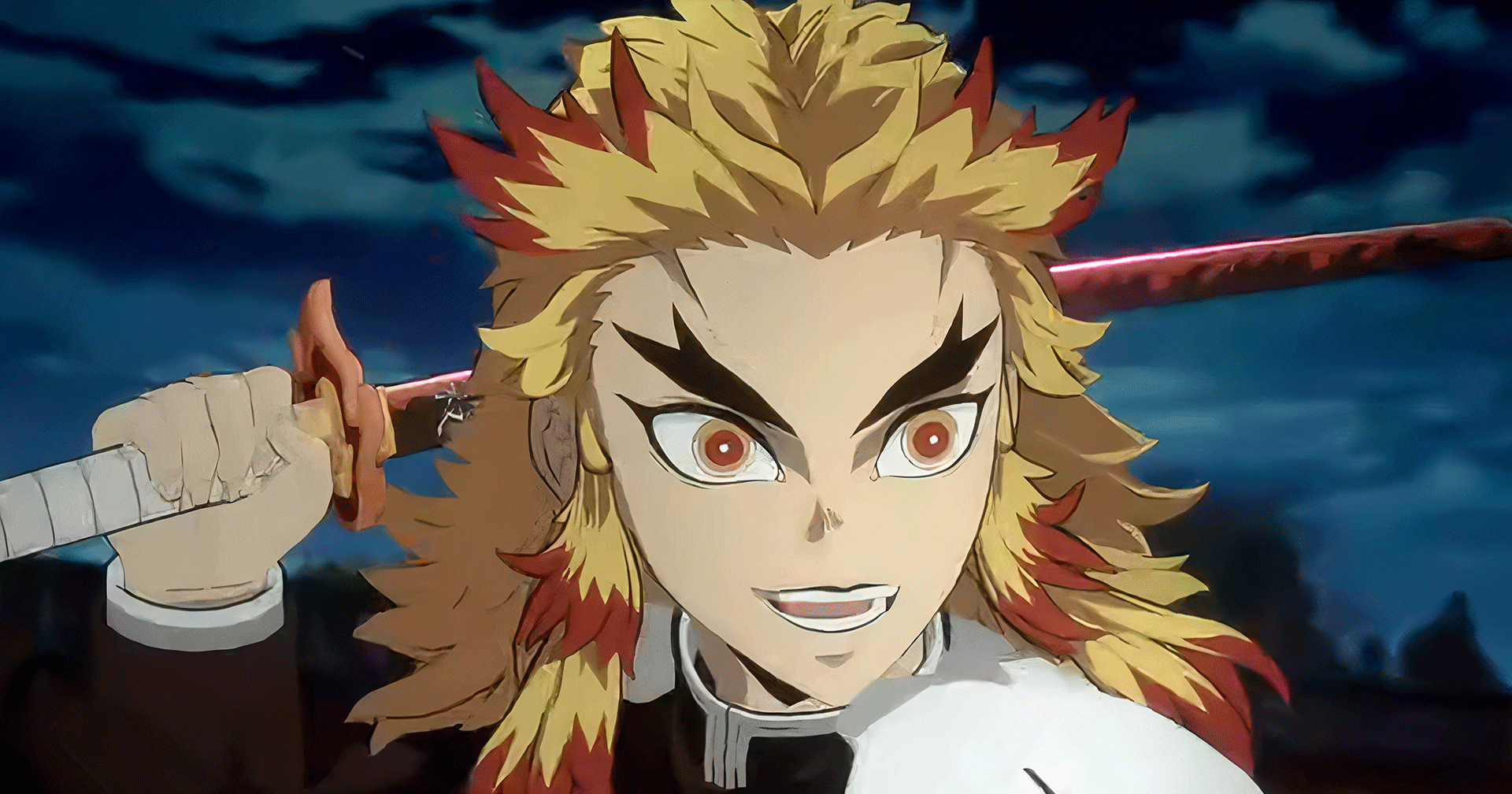 ตัวอย่างเกมเพลย์ Kyojuro Rengoku ใน Demon Slayer: Kimetsu no Yaiba – Hinokami Keppuutan