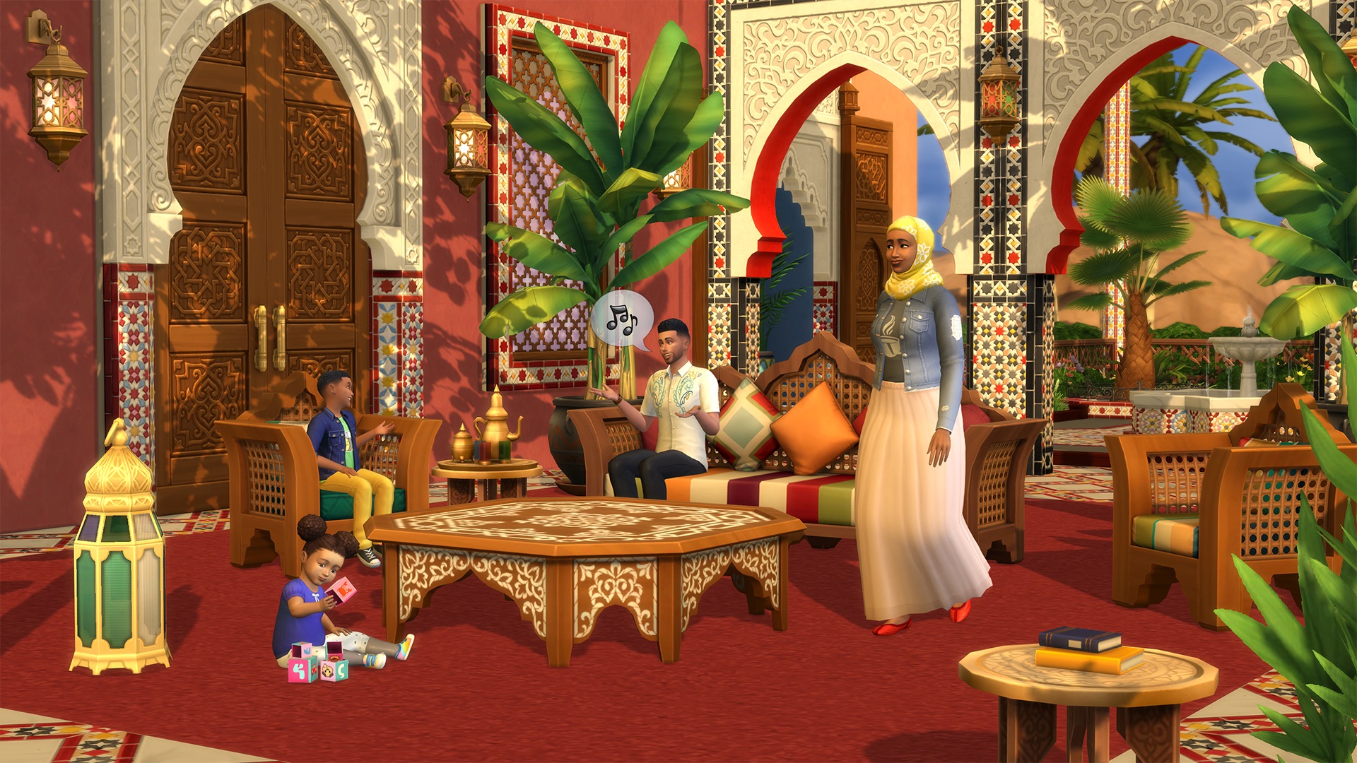 The Sims 4 เตรียมเปิดให้เล่นเนื้อหาเสริม Courtyard Oasis 18 พ.ค. นี้