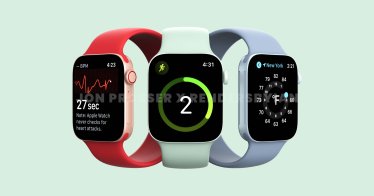หลุดเรนเดอร์ Apple Watch Series 7 ดีไซน์แปลกใหม่ ขอบเหลี่ยม มีสีเขียวให้เลือกด้วยนะ