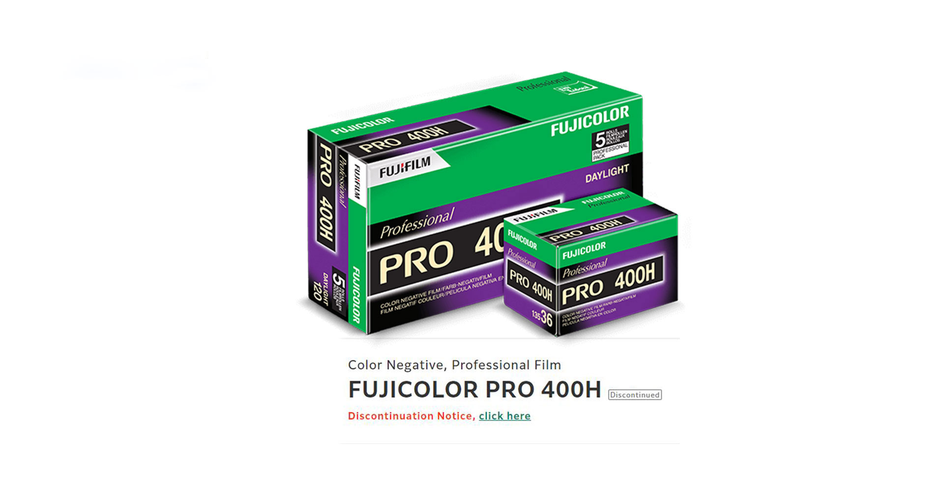 Fujifilm ประกาศยุติการผลิตฟิล์มสี Fujicolor PRO400H เร็วกว่ากำหนด