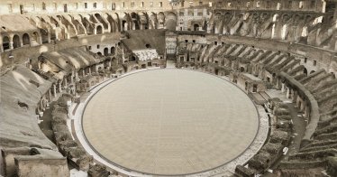 อิตาลีเผยแผนสร้างพื้นแบบพับเก็บได้ในสนามกีฬา Colosseum