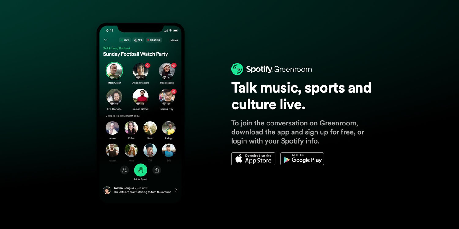 Spotify เปิดให้ทดลองใช้ ‘Greenroom’ บริการใหม่ที่เหมือน Clubhouse เป๊ะ ๆ !