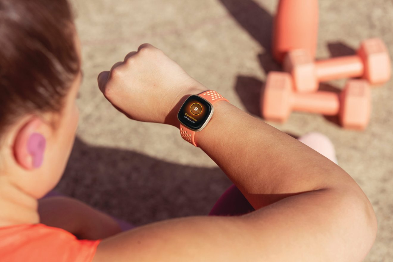 Lifestyle photo of Fitbit Versa 3.