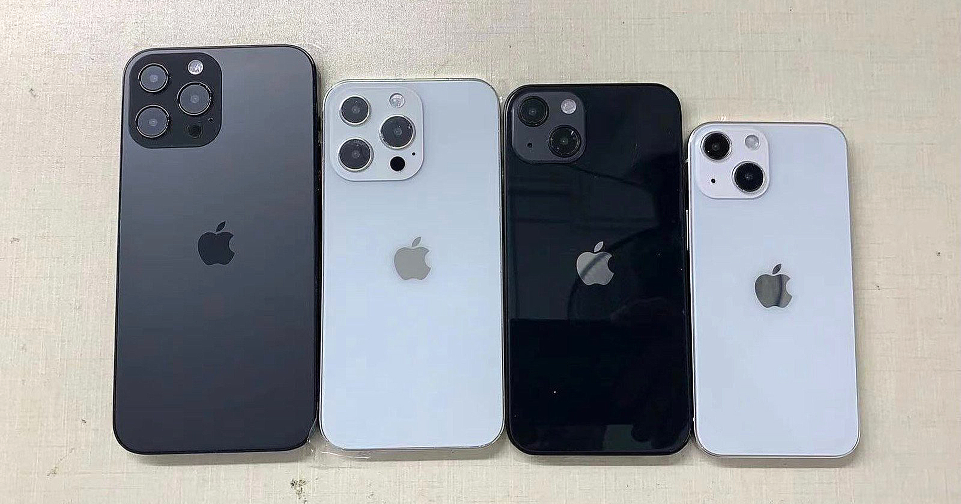 ชมภาพเครื่องดัมมี iPhone 13 ทั้ง 4 รุ่น ที่อ้างอิงดีไซน์จากข้อมูลที่หลุดออกมา