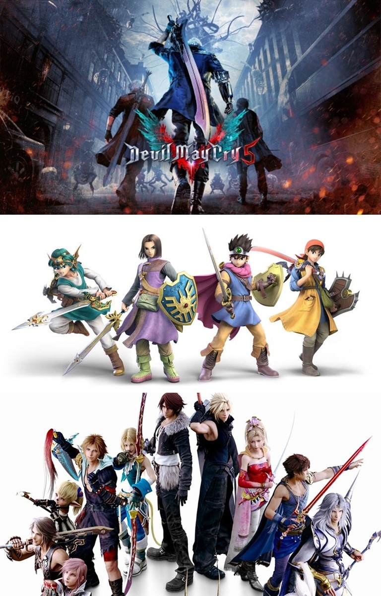 Devil May Cry’  ‘Dragon Quest’  ‘Final Fantasy