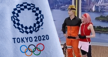 พิธีกรรายการถ่ายทอดสด Olympic แต่งคอสเพลย์เป็นตัวละครจาก Naruto