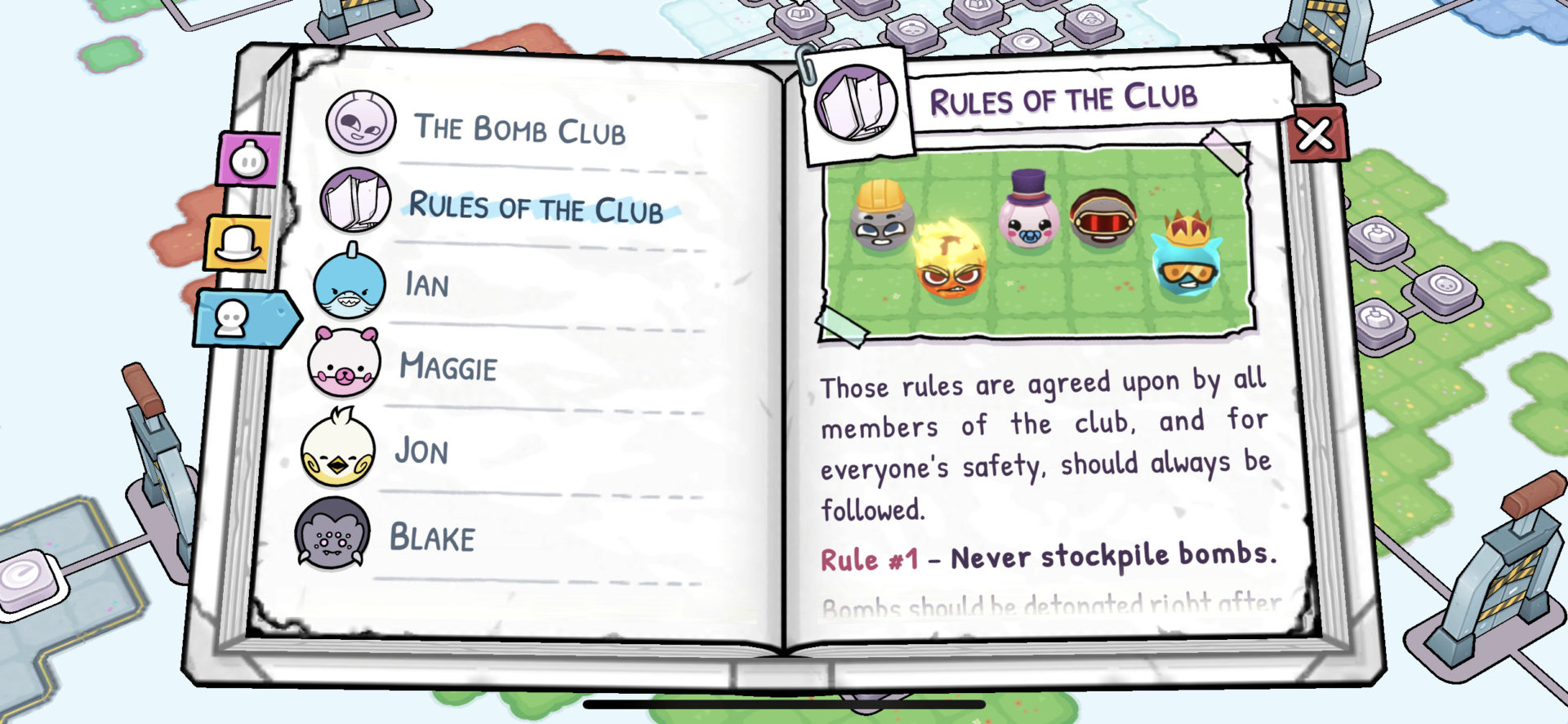 เกม Bomb Club เกมแนว Puzzle ที่จะให้คุณคิดหาวิธีวางระเบิดให้ส่งผลต่อเนื่องเป็นลูกโซ่จนราบไปทั้งแมป ขอบอกเลยว่าเล่นเพลินเอาเรื่อง