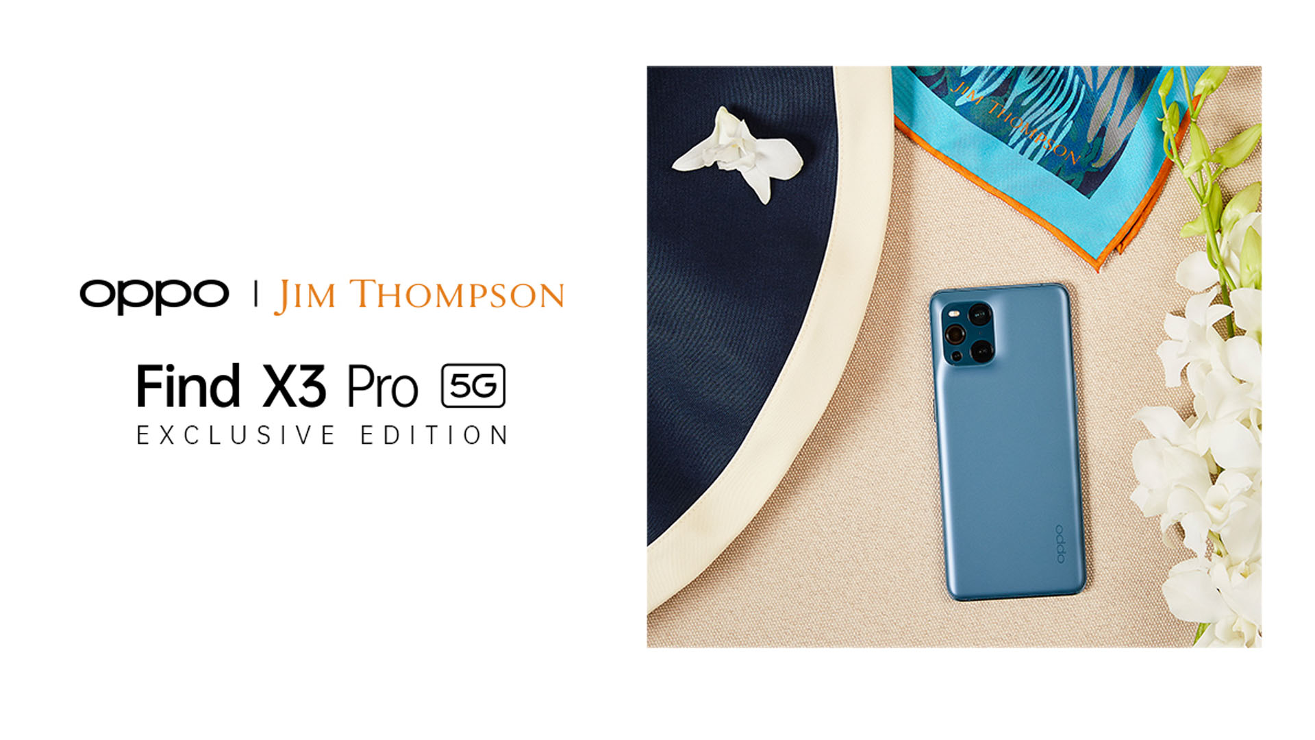 เปิดตัว ‘OPPO Find X3 Pro 5G x Jim Thompson Exclusive Collection’ พร้อมจองแล้ววันนี้ 33,990 บาท