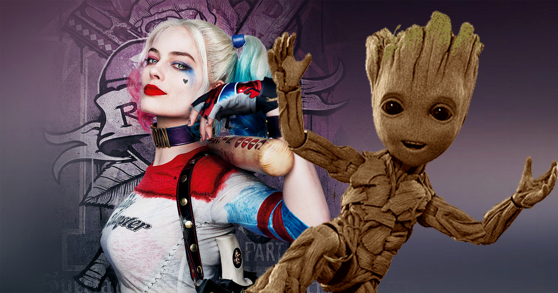 เจมส์ กันน์ มีแผนจะสร้างหนัง Harley Quinn meets Groot