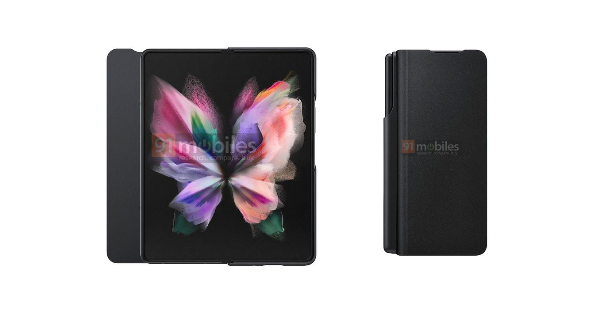 หลุดเรนเดอร์เคส Galaxy Z Fold 3 ยืนยันรองรับ S Pen แน่นอน