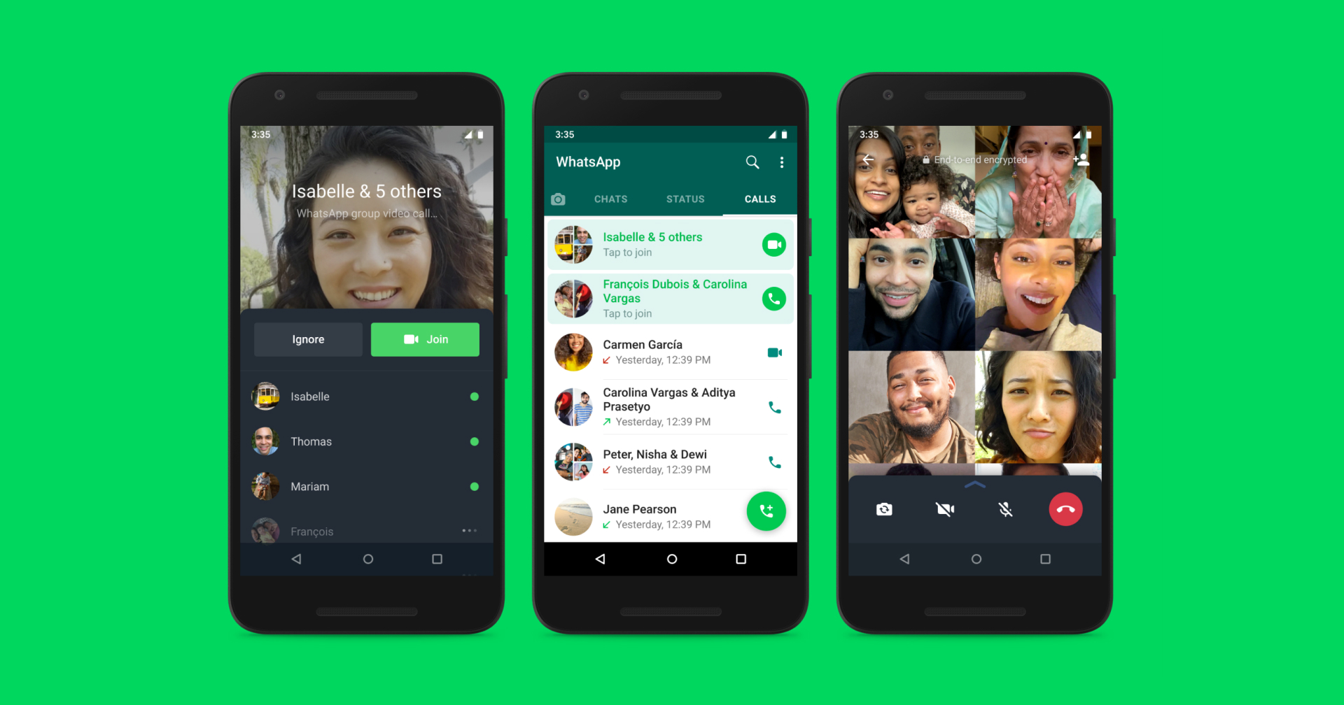 WhatsApp เพิ่มฟีเจอร์ให้เข้าร่วมคอลกลุ่มได้กลางคันแล้ว