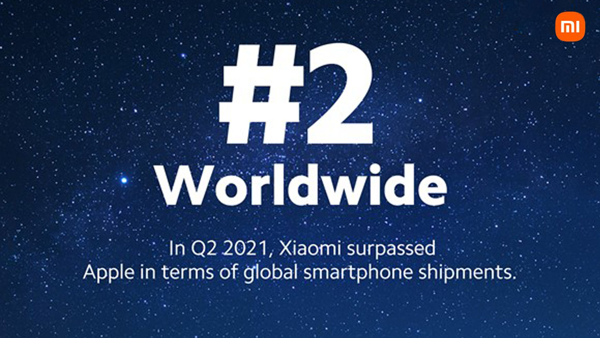 Xiaomi ก้าวขึ้นเป็นผู้ผลิตสมาร์ตโฟนที่มีส่วนแบ่งการตลาดอันดับที่ 2 ของโลกเป็นครั้งแรก