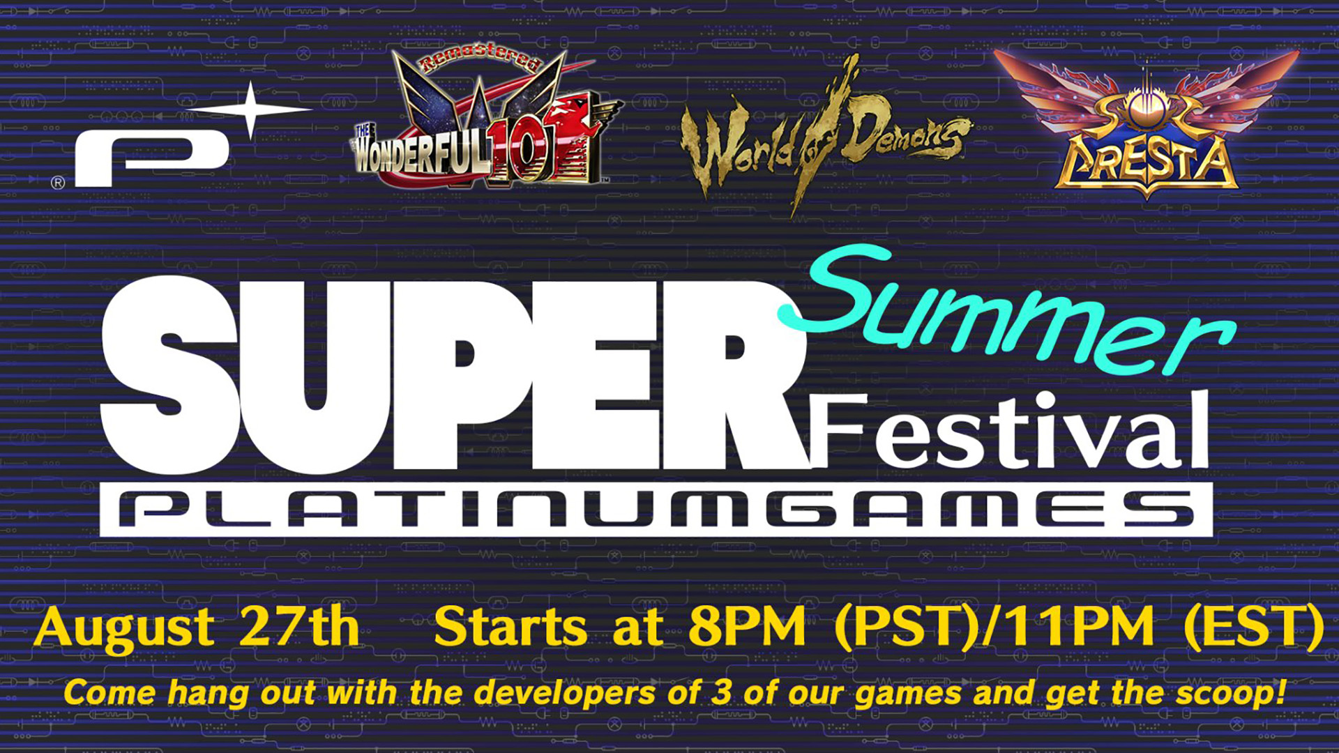 PlatinumGames เตรียมจัดงาน PlatinumGames Super Summer Festival ในสัปดาห์นี้