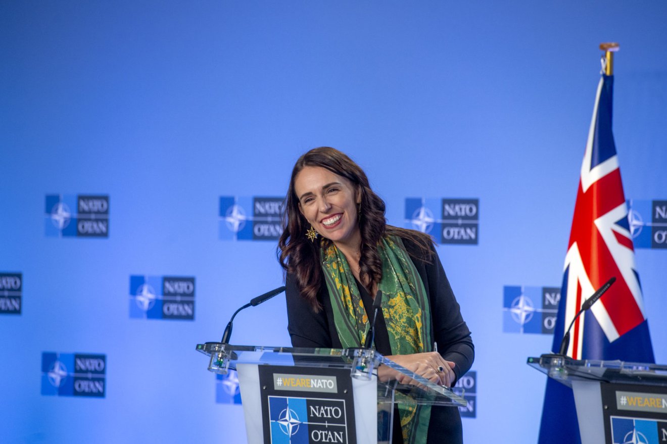 NATO Secretary General Jens Stoltenberg and the Prime Minister of New Zealand, Jacinda Ardern