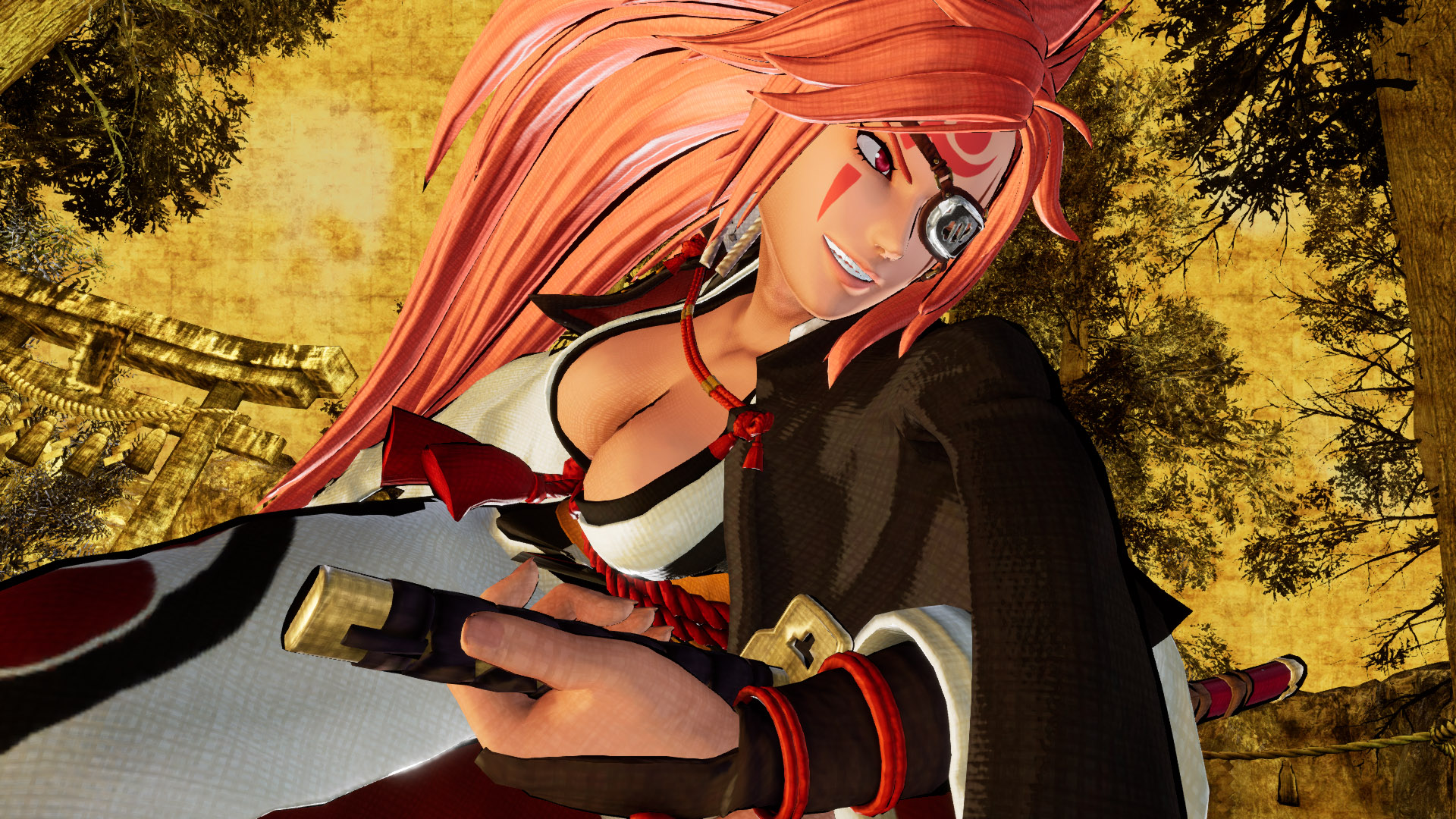 Samurai Shodown เผยตัวละคร Baiken จาก Guilty Gear