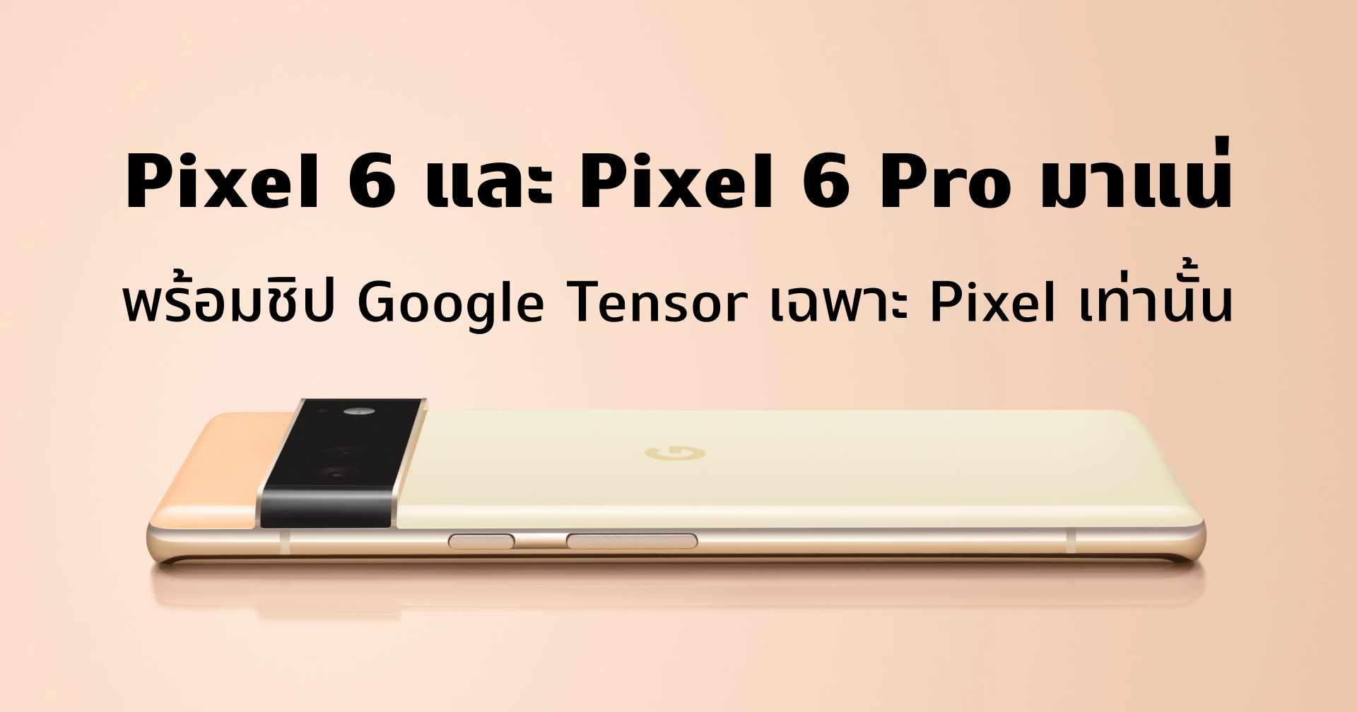 กูเกิลสปอยล์หมด!! Pixel 6 และ Pixel 6 Pro ดีไซน์เป๊ะตามข่าวลือ พร้อมชิปใหม่ที่ทำมาเพื่อ Pixel โดยเฉพาะ