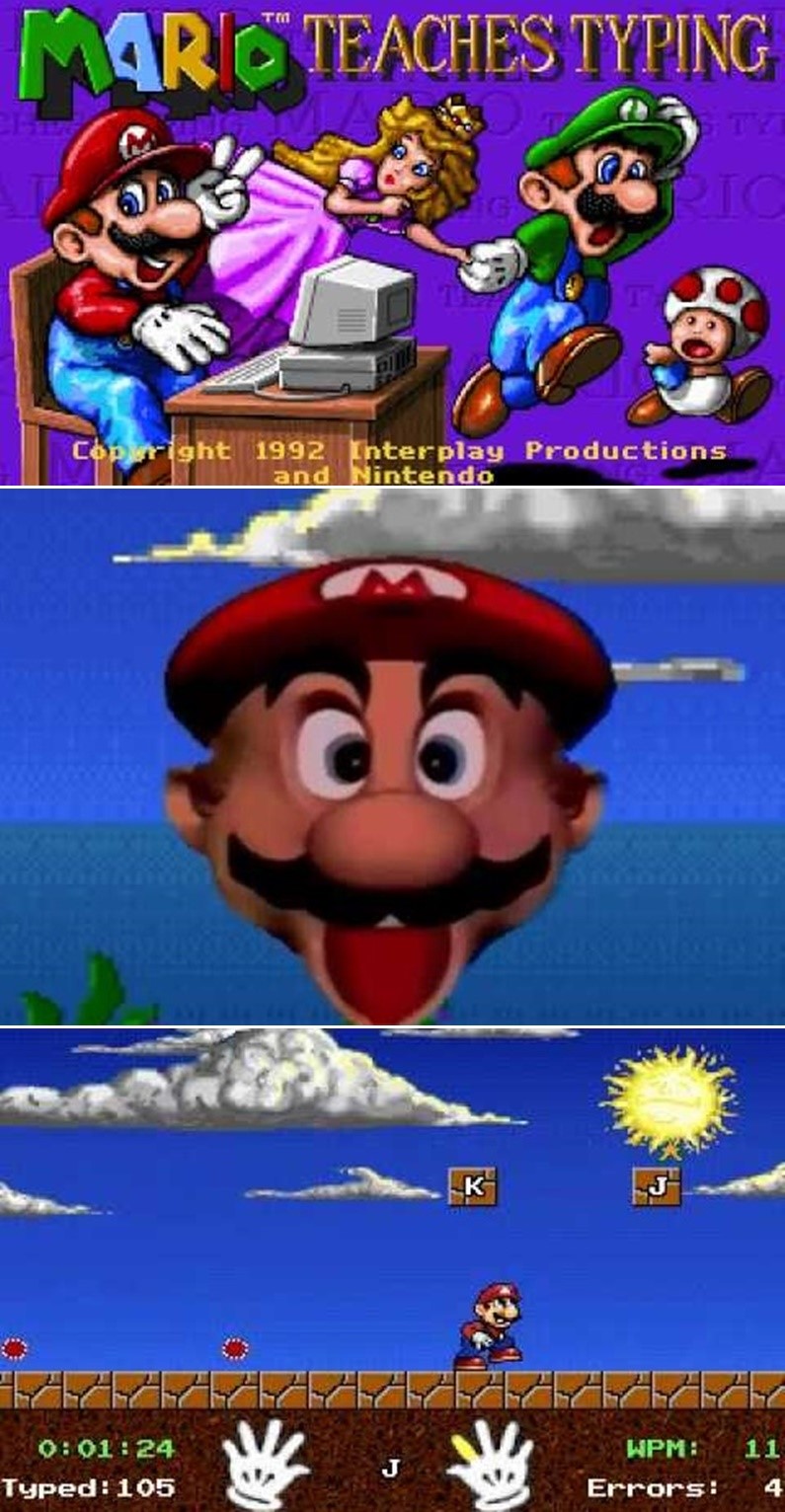 Mario Teaches Typing