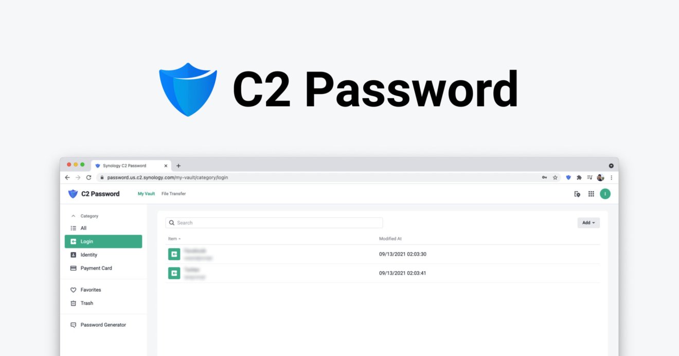 C2 Password ตัวเลือกใหม่ในการจัดการรหัสผ่าน ใช้งานฟรี!! จาก Synology