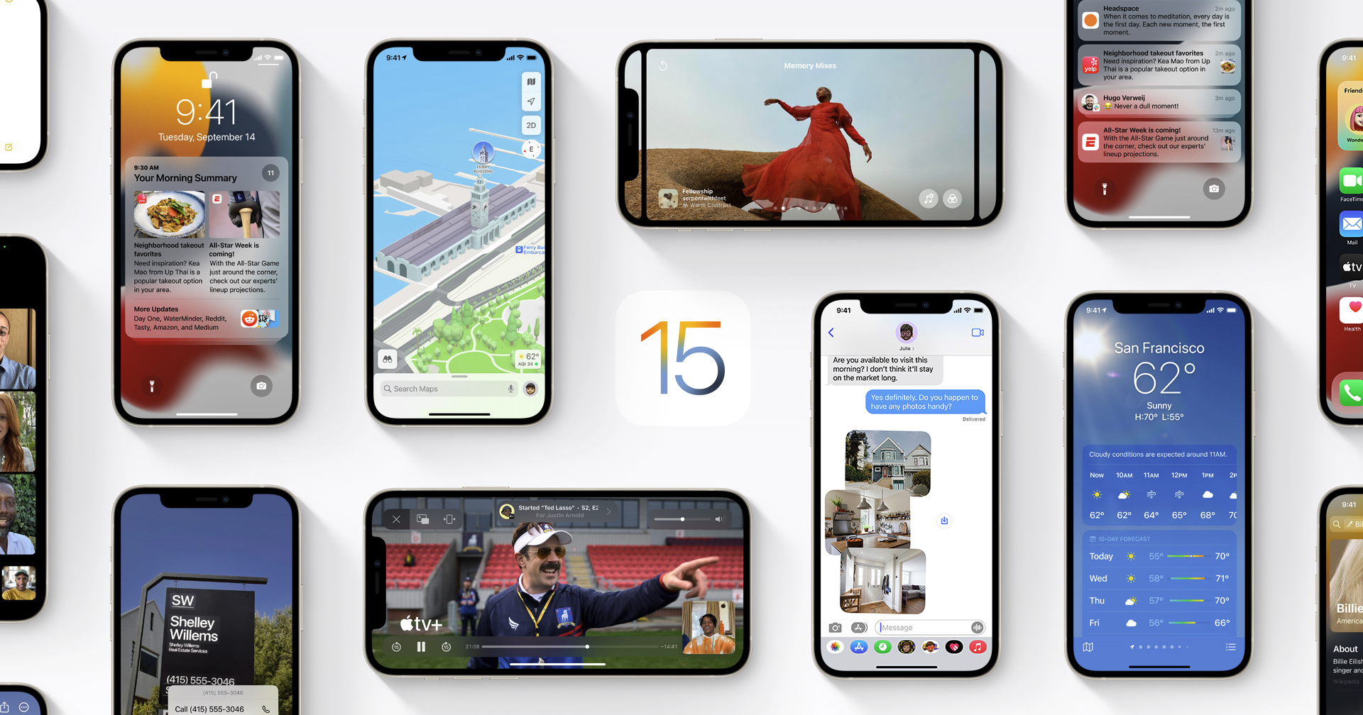 iOS 15 และ iPadOS 15 เตรียมให้โหลดได้แล้ว 21 กันยายนนี้!!