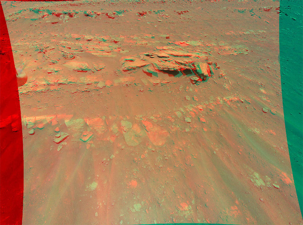 ภาพ 3 มิติจากเที่ยวบินโดรนที่ 13 บนดาวอังคาร กับมุมมองที่ยังไม่เคยเห็นมาก่อน