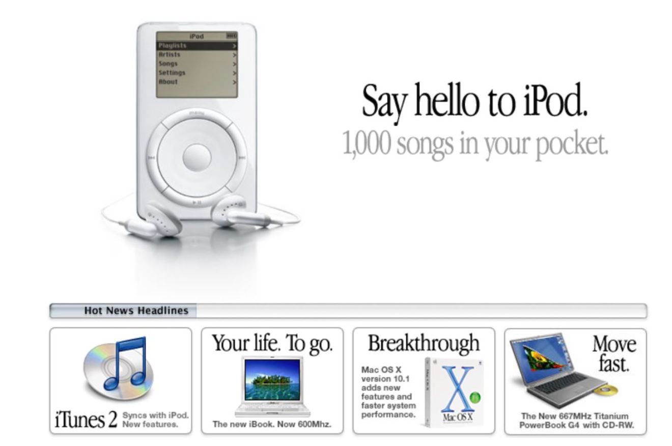 ครบรอบ 20 ปีการเปิดตัว iPod!