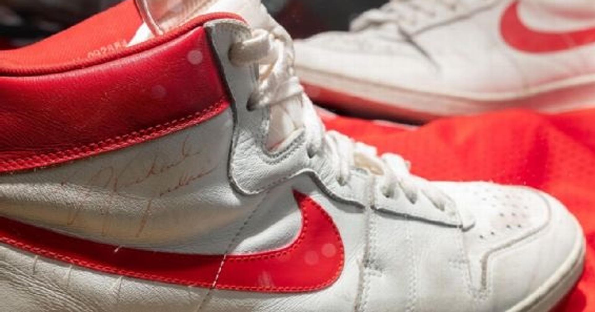 Michael Jordan game-worn rookie sneakers