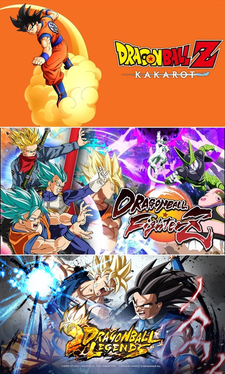 Dragon Ball Z Kakarot
Dragon Ball FighterZ 
Dragon Ball Legends