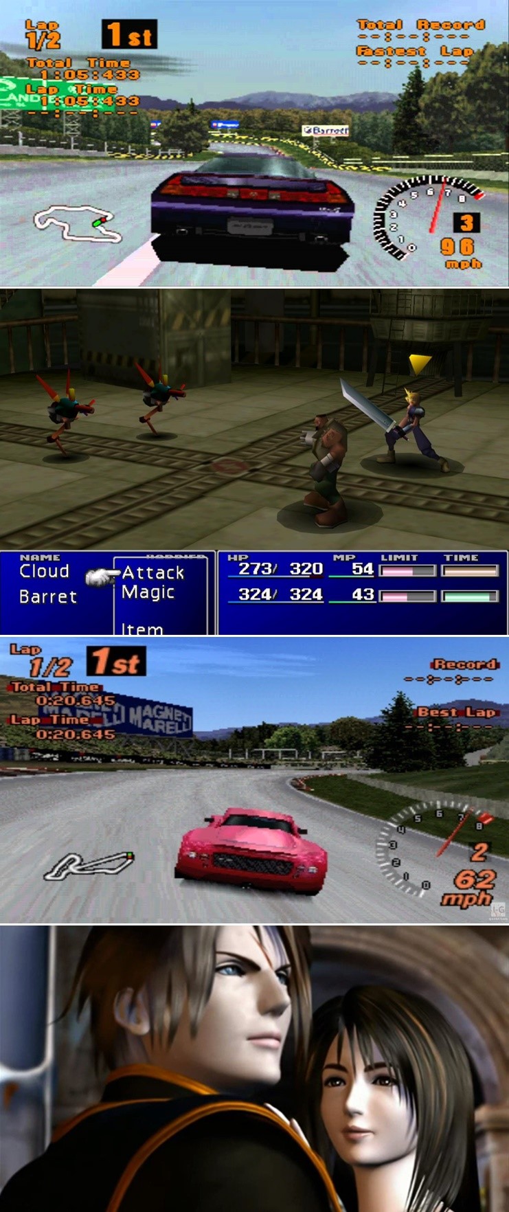 Gran Turismo
Final Fantasy VII
Gran Turismo 2
Final Fantasy VIIl