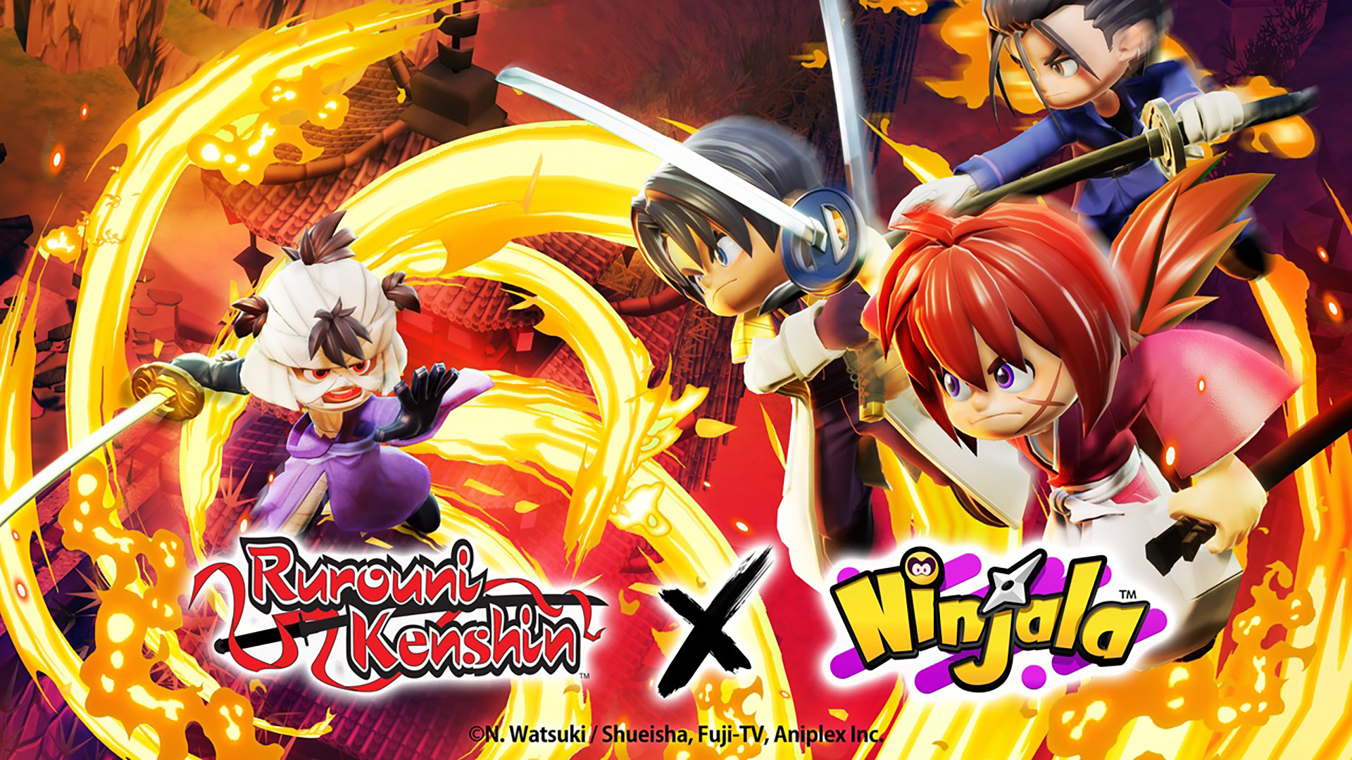Ninjala จัดอีเวนต์ครอสโอเวอร์กับ Rurouni Kenshin