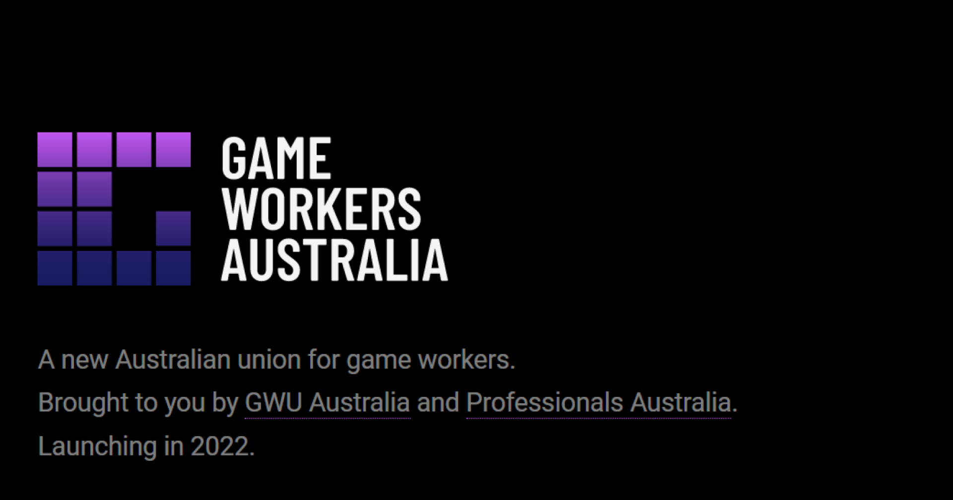 ออสเตรเลียจะมีสหภาพแรงงานในวงการเกมแห่งแรงในปีหน้า