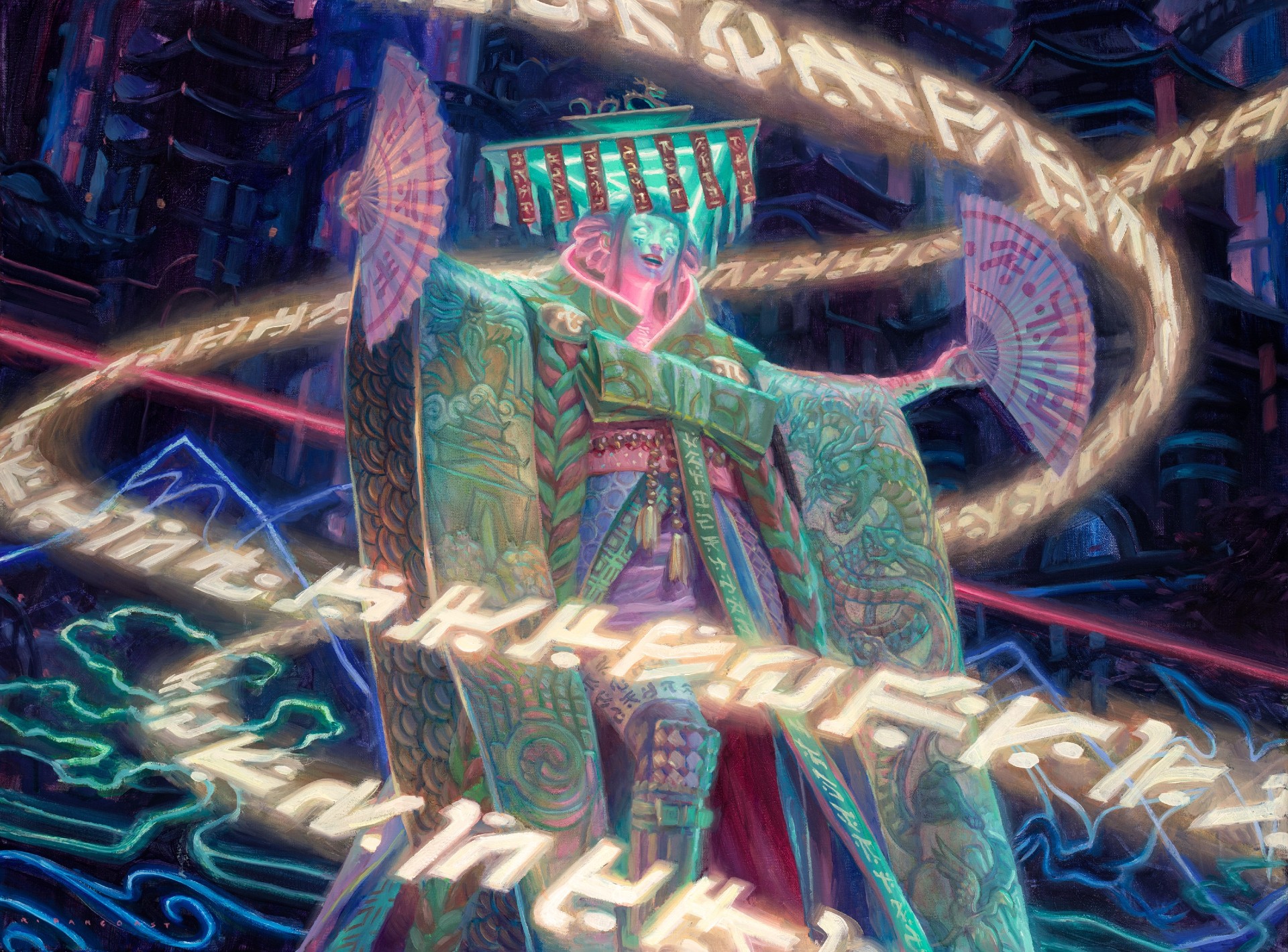 พรีวิวการ์ดจาก Magic the gathering ในชุด Kamigawa: Neon Dynasty