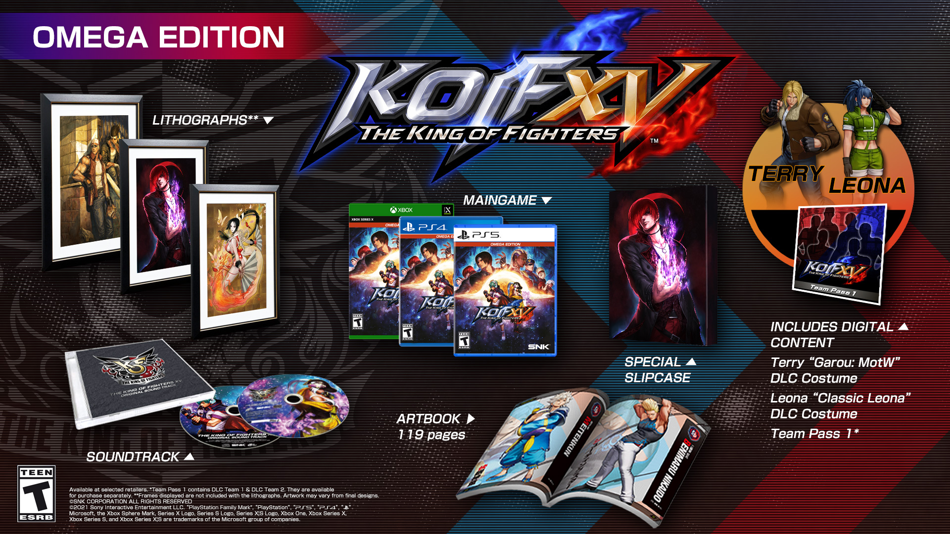 Koch Media จะวางจำหน่าย The King of Fighters XV แบบ Omega Edition ในอเมริกาเหนือ