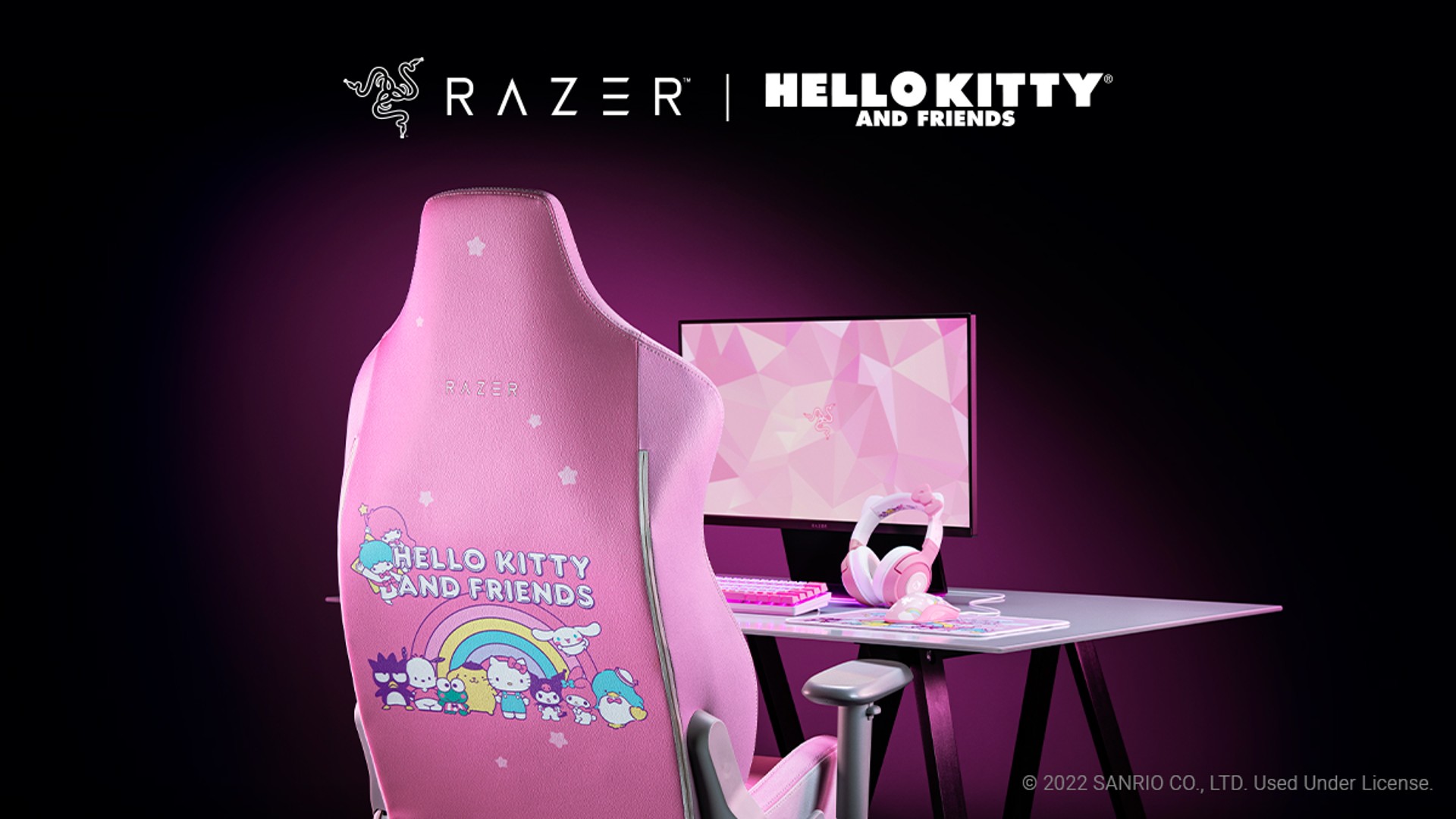 Razer จับมือ Sanrio ออกอุปกรณ์เล่นเกม Razer x Hello Kitty and Friends Collection