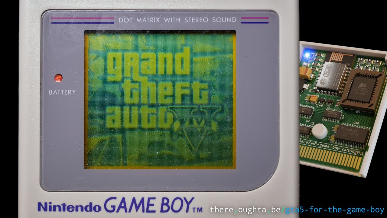 ไม่น่าเชื่อ พบคลิปเล่นเกม GTA V บน Game Boy ขาวดำรุ่นแรกได้