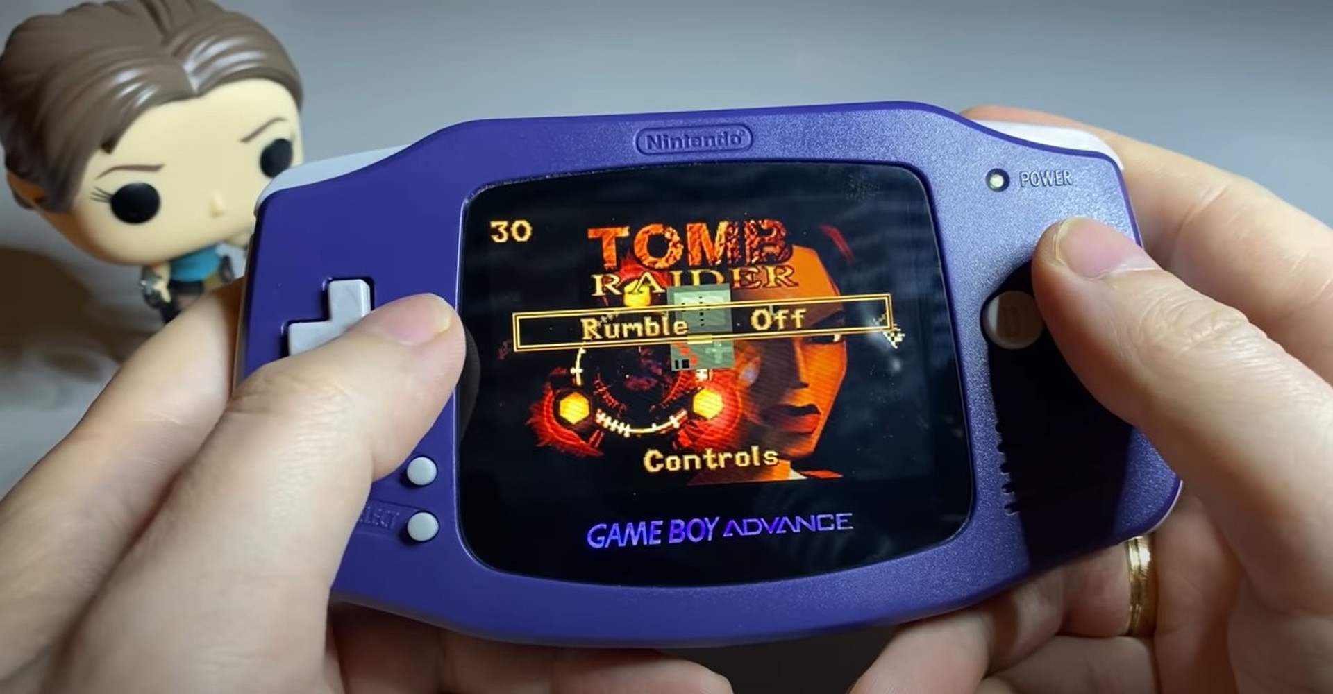 Tomb Raider ปี ค.ศ. 1996 ถูกพอร์ตเล่นบน Game Boy Advance