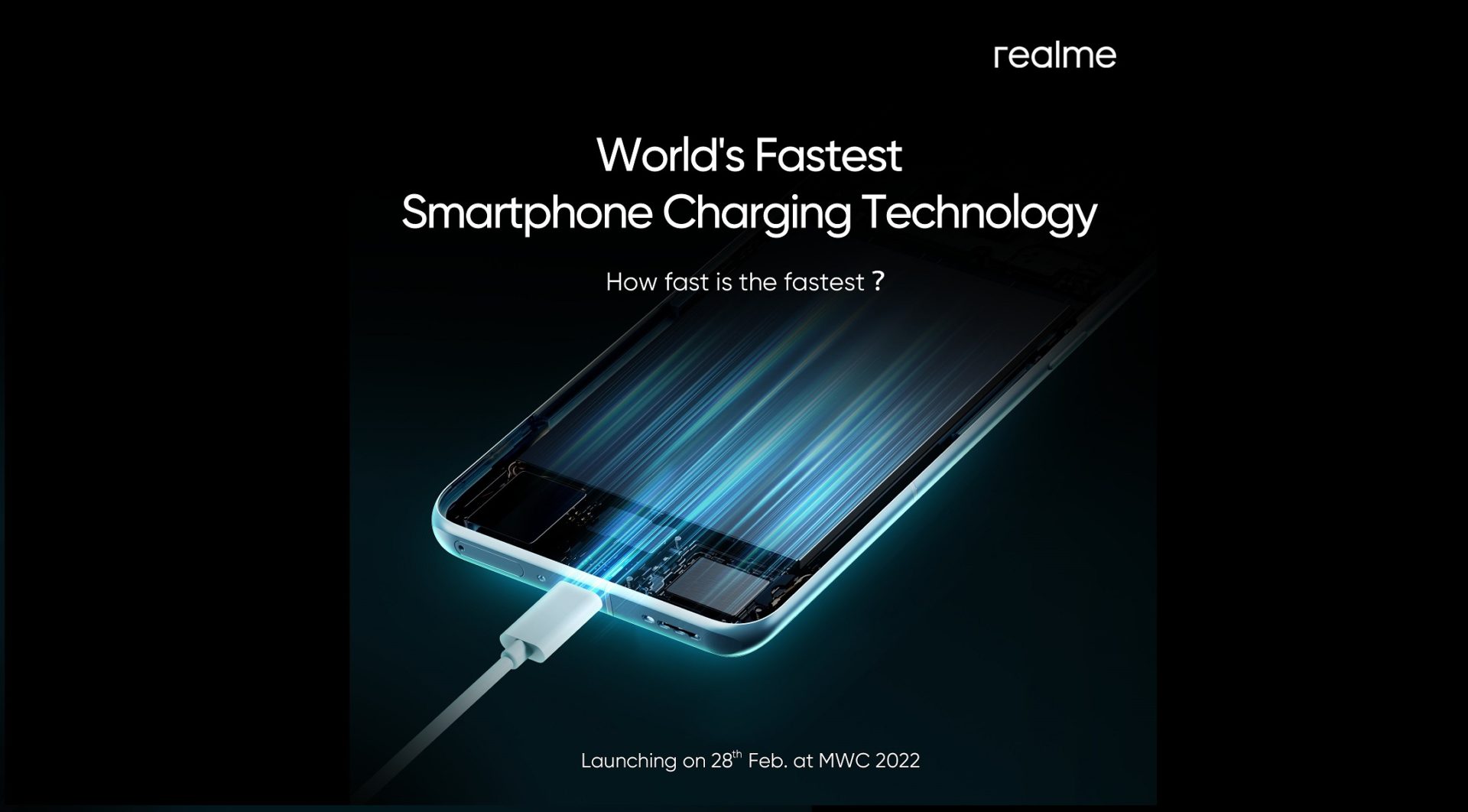 Realme เตรียมเปิดตัว เทคโนโลยีชาร์จสมาร์ตโฟนที่ ‘เร็วที่สุดในโลก’ 28 ก.พ. นี้!