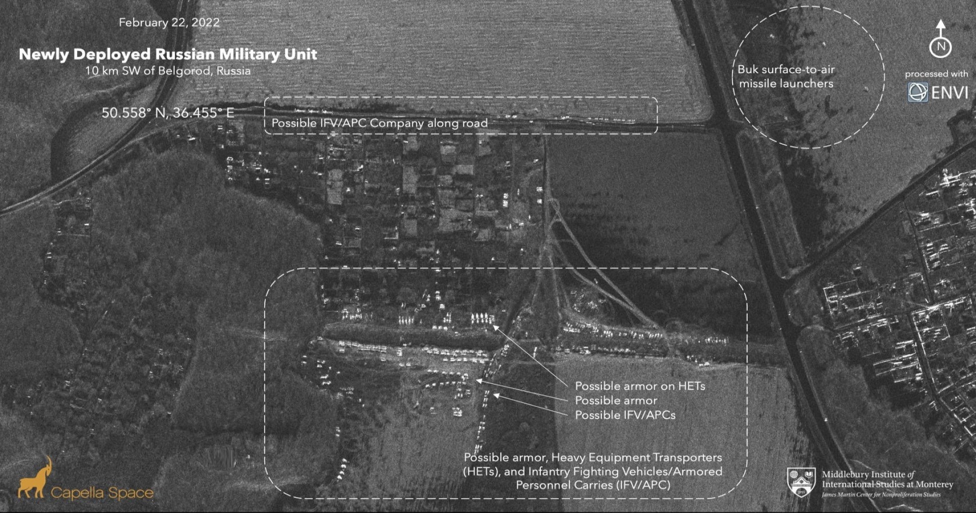 ผู้เชี่ยวชาญจากแคลิฟอร์เนียพบการเคลื่อนพลของกองทัพรัสเซียบน Google Maps ก่อนการบุกยูเครน