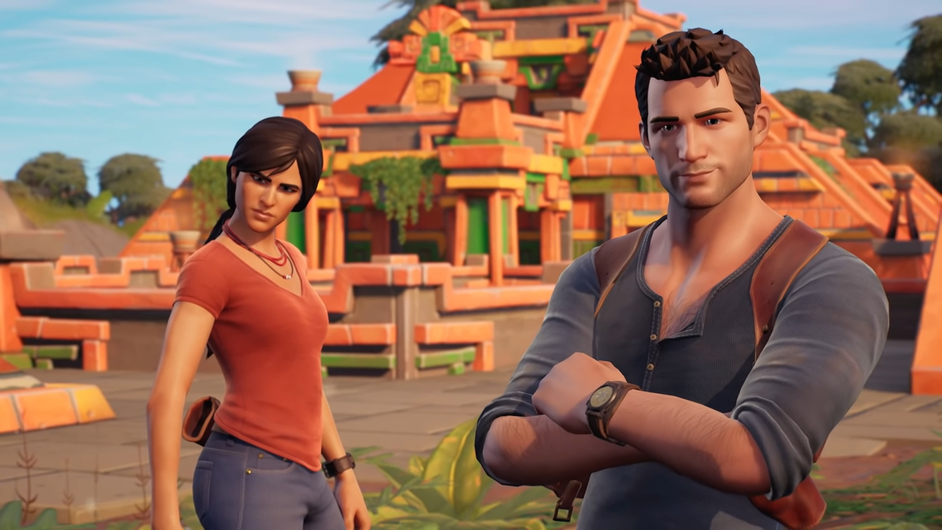 Fortnite เตรียมเพิ่มสกิน Nathan Drake และ Chloe Frazer จาก Uncharted