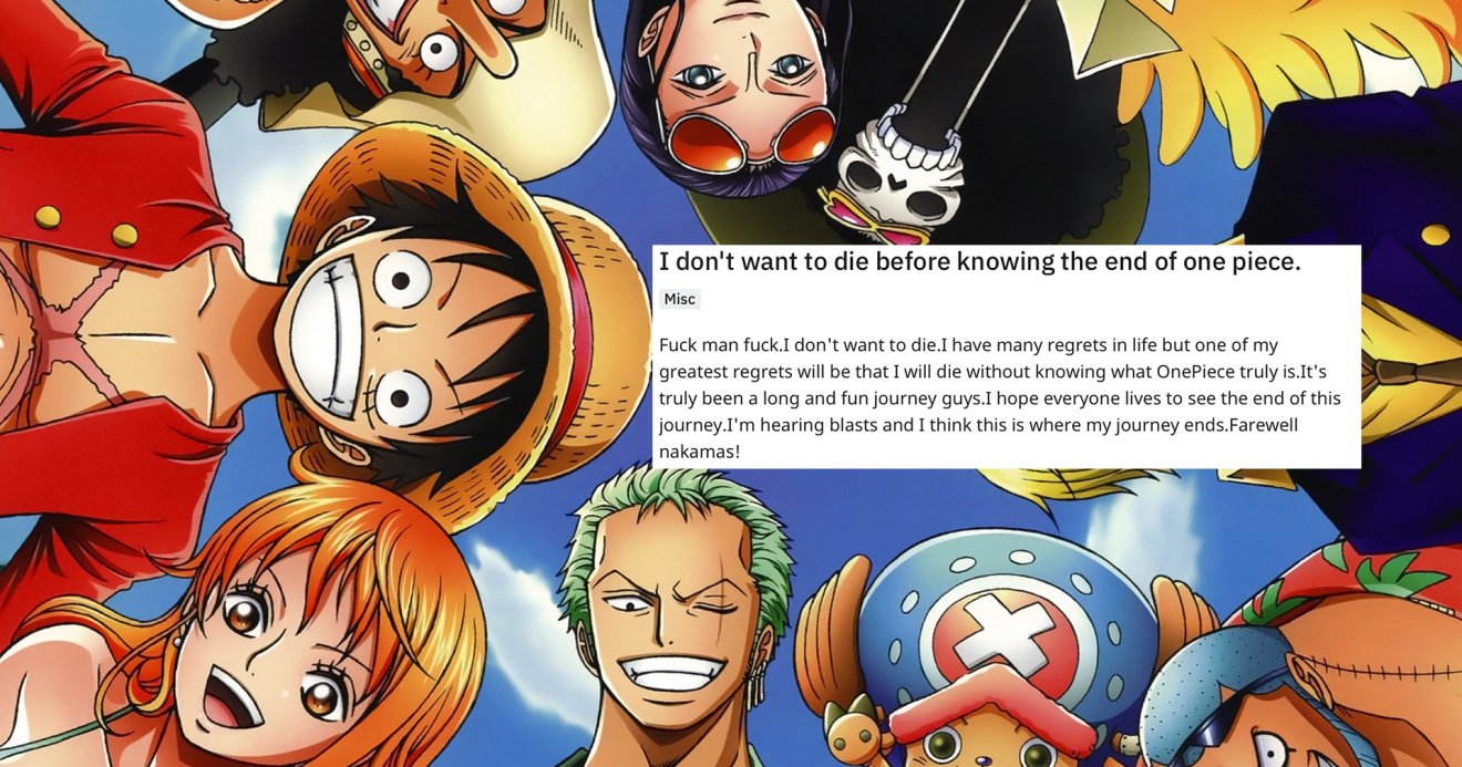 ชาวยูเครนรายหนึ่ง ตั้งกระทู้ ‘ผมยังไม่อยากตาย’ เพราะยังไม่รู้ตอนจบ ‘One Piece’