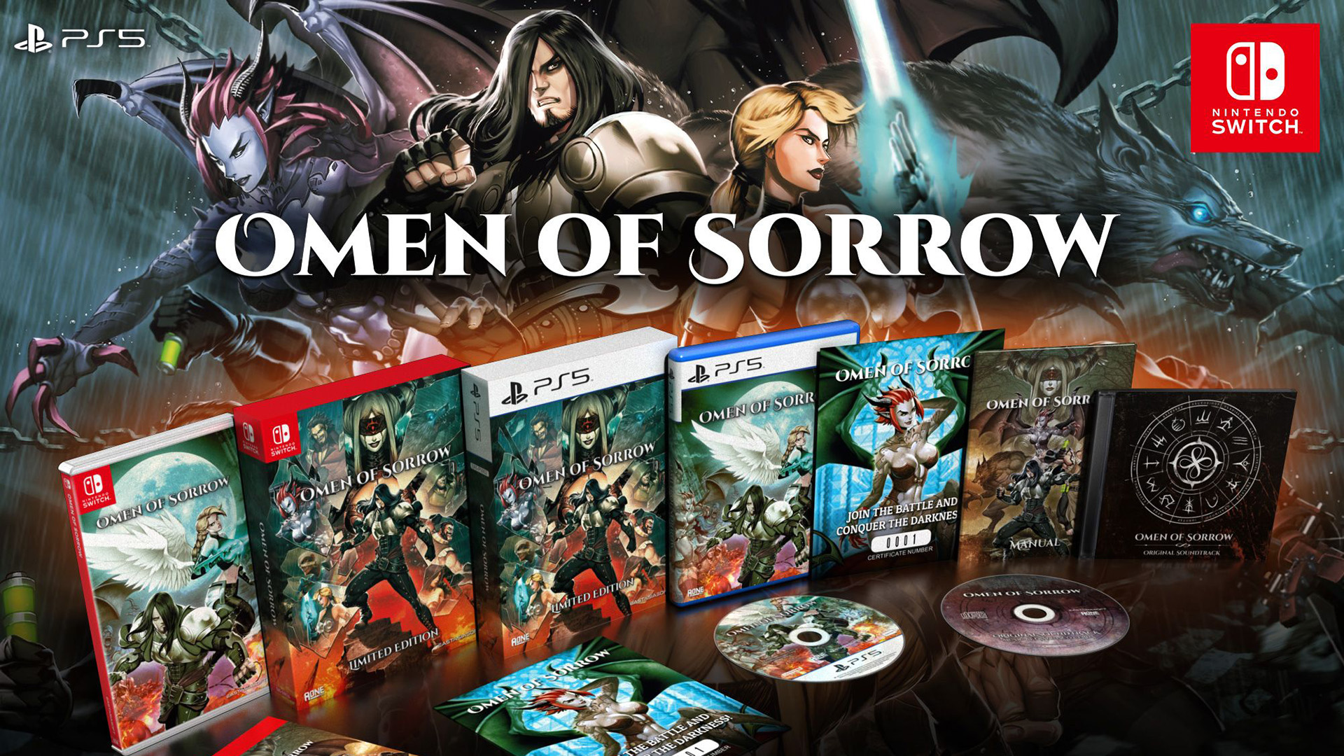 Omen of Sorrow เตรียมลง PS5 และ Nintendo Switch