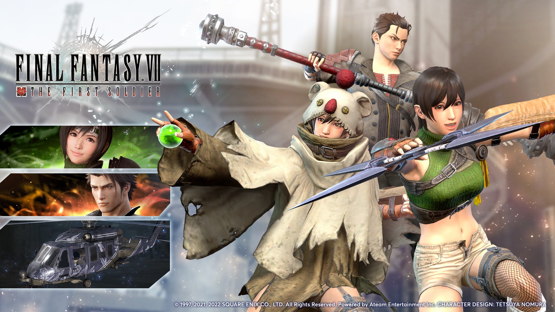 Final Fantasy VII: The First Soldier เพิ่มสกิน Yuffie จาก Final Fantasy VII Remake Intergrade