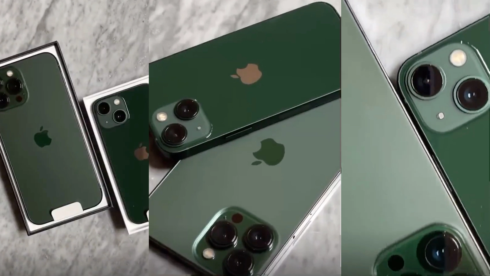 ตรงปกมั้ย?? โผล่วิดีโอแกะกล่อง iPhone 13 และ iPhone 13 Pro สีเขียวล่าสุด
