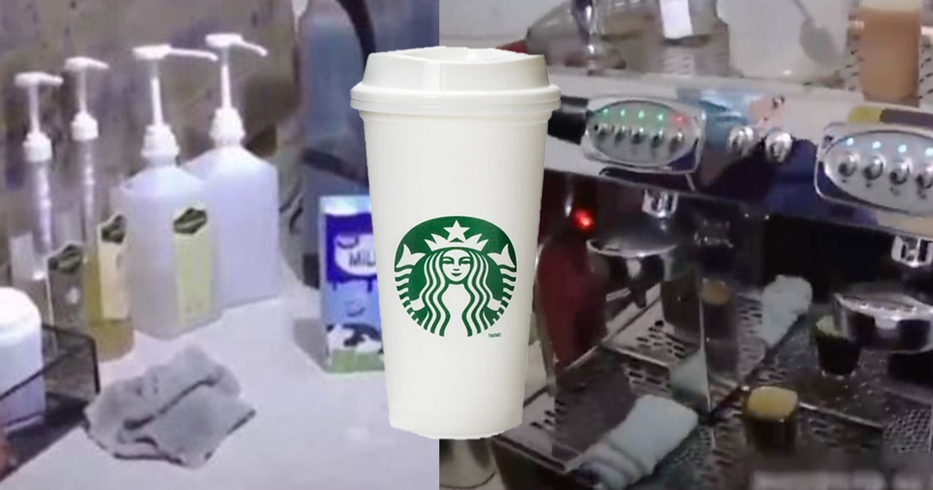 ชายจีน ทำเป็นรับหิ้ว Starbucks แต่แอบเอากาแฟ ที่ชงเองในบ้านไปส่งแทน