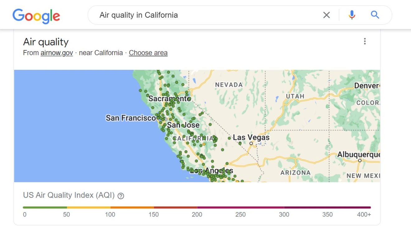 Google Search เพิ่มฟีเจอร์ระบุคุณภาพอากาศในต่างประเทศ (แต่ในไทยยังต้องรอไปก่อน)