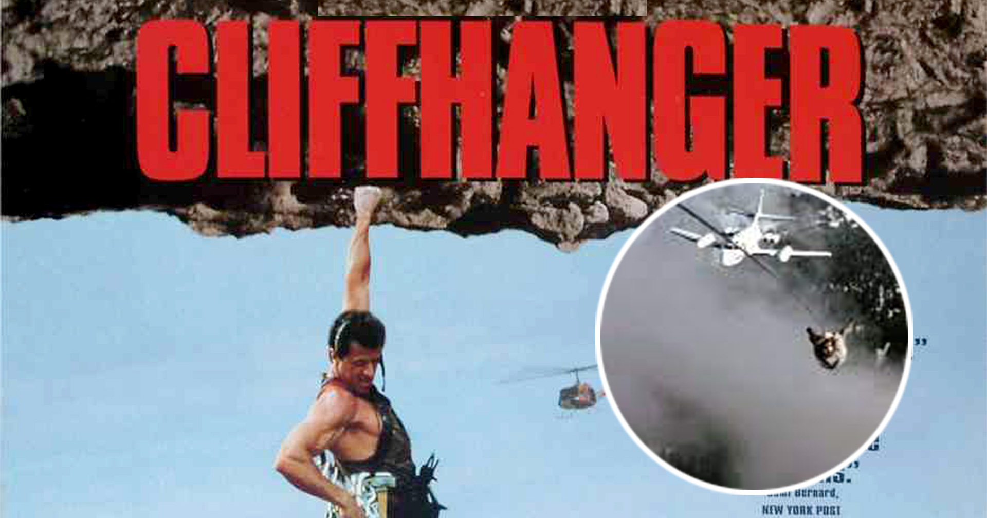 Cliffhanger (1993) คือหนังที่จ่ายค่าเสี่ยงตายให้สตันท์แมนสูงที่สุดในประวัติศาสตร์ภาพยนตร์