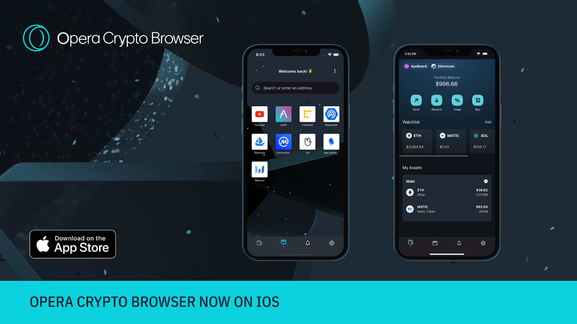 Opera ปล่อย Crypto Browser สำหรับ iOS สนับสนุน Web 3.0