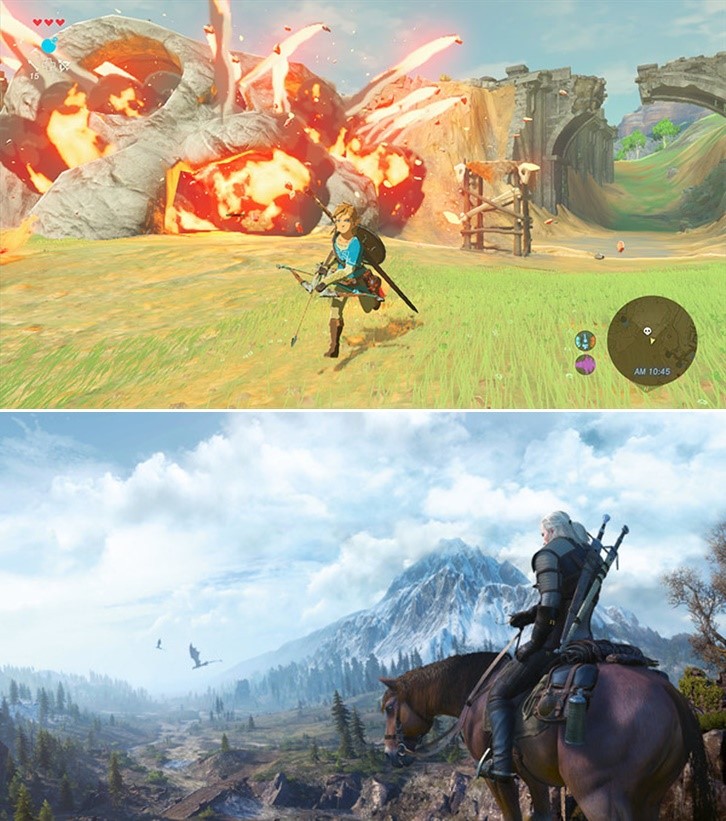 The Legend of Zeld Breath of the Wild
The Witcher 3 Wild Hunt
