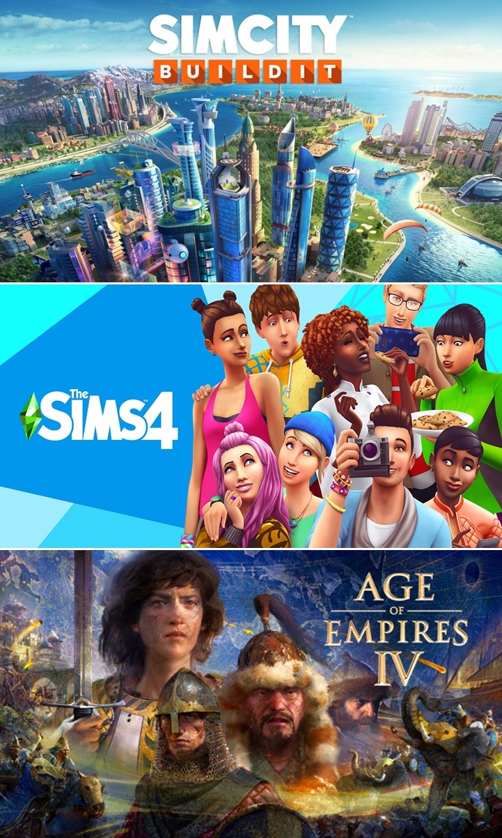 SimCity
The Sims
Age of Empires